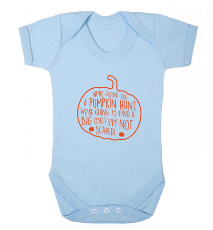 We're going on a pumpkin hunt baby vest pale blue 18-24 months