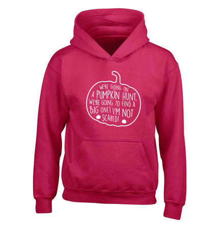We're going on a pumpkin hunt children's pink hoodie 12-13 Years