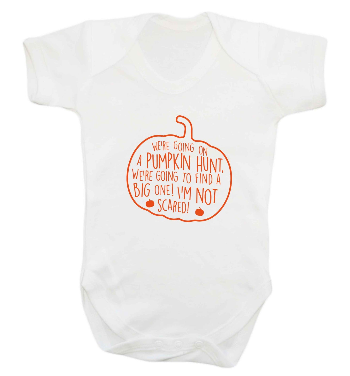We're going on a pumpkin hunt baby vest white 18-24 months