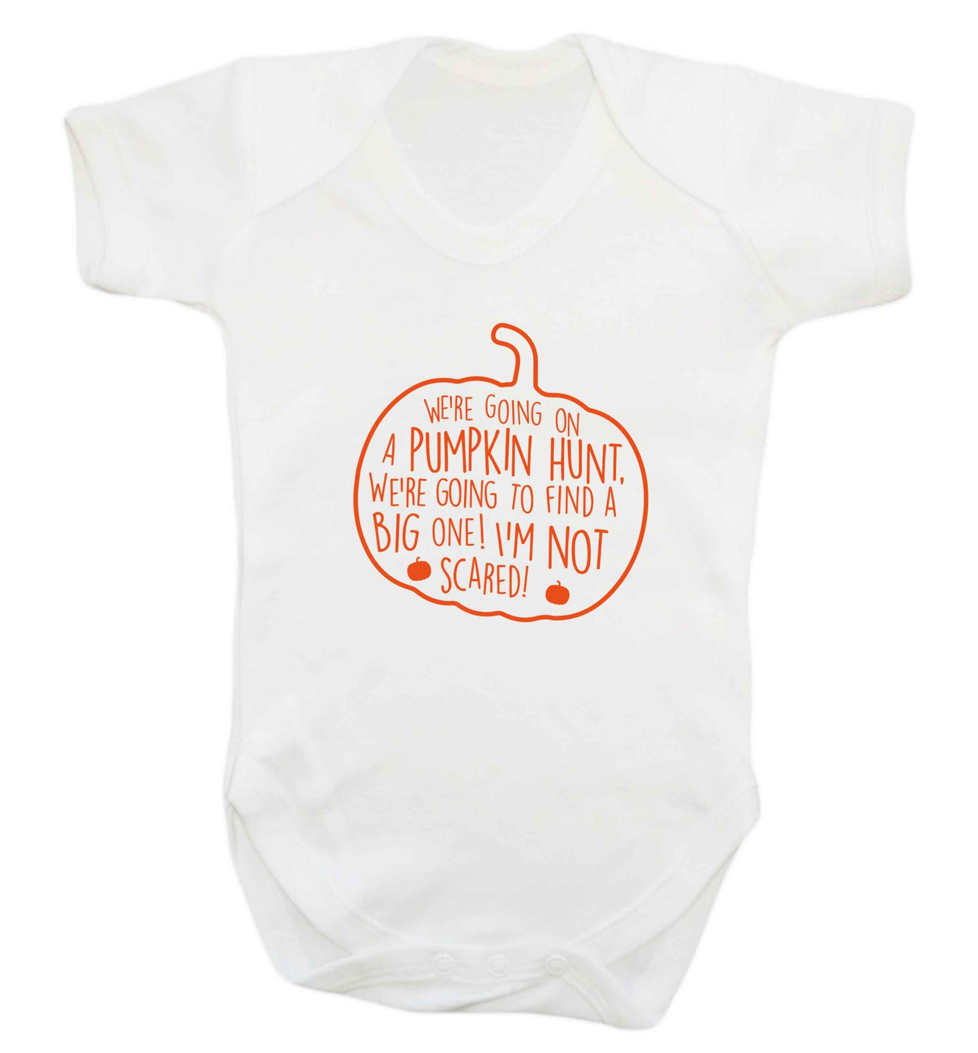 We're going on a pumpkin hunt baby vest white 18-24 months