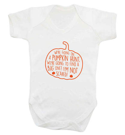 We're going on a pumpkin hunt baby vest white 18-24 months