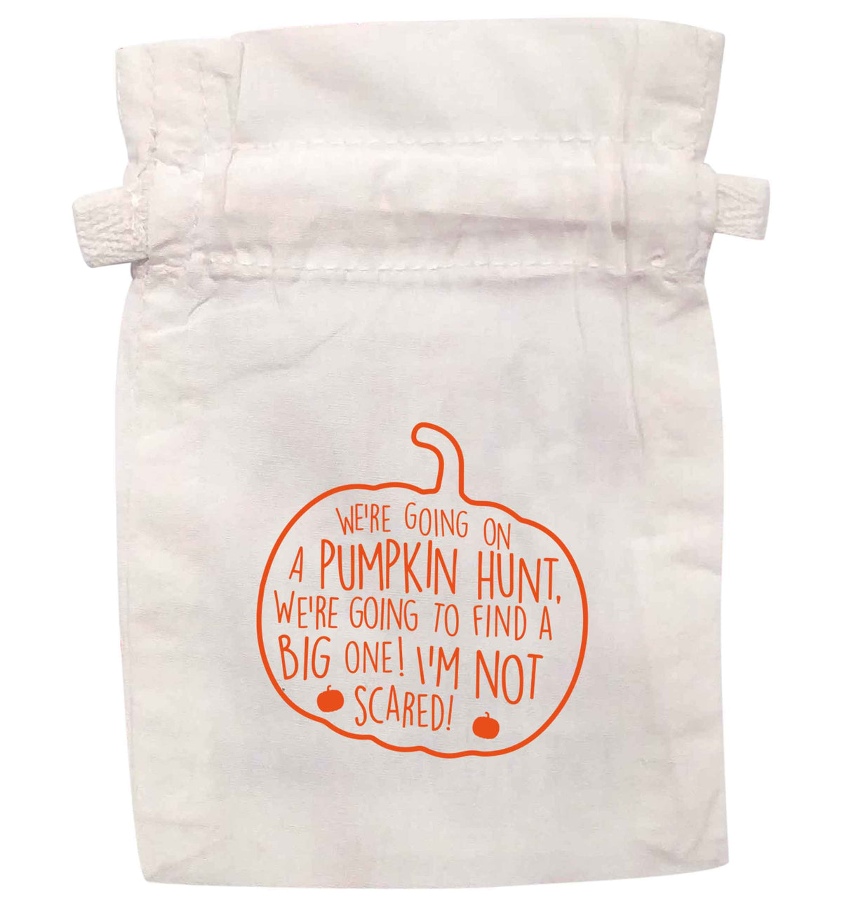 We're going on a pumpkin hunt | XS - L | Pouch / Drawstring bag / Sack | Organic Cotton | Bulk discounts available!
