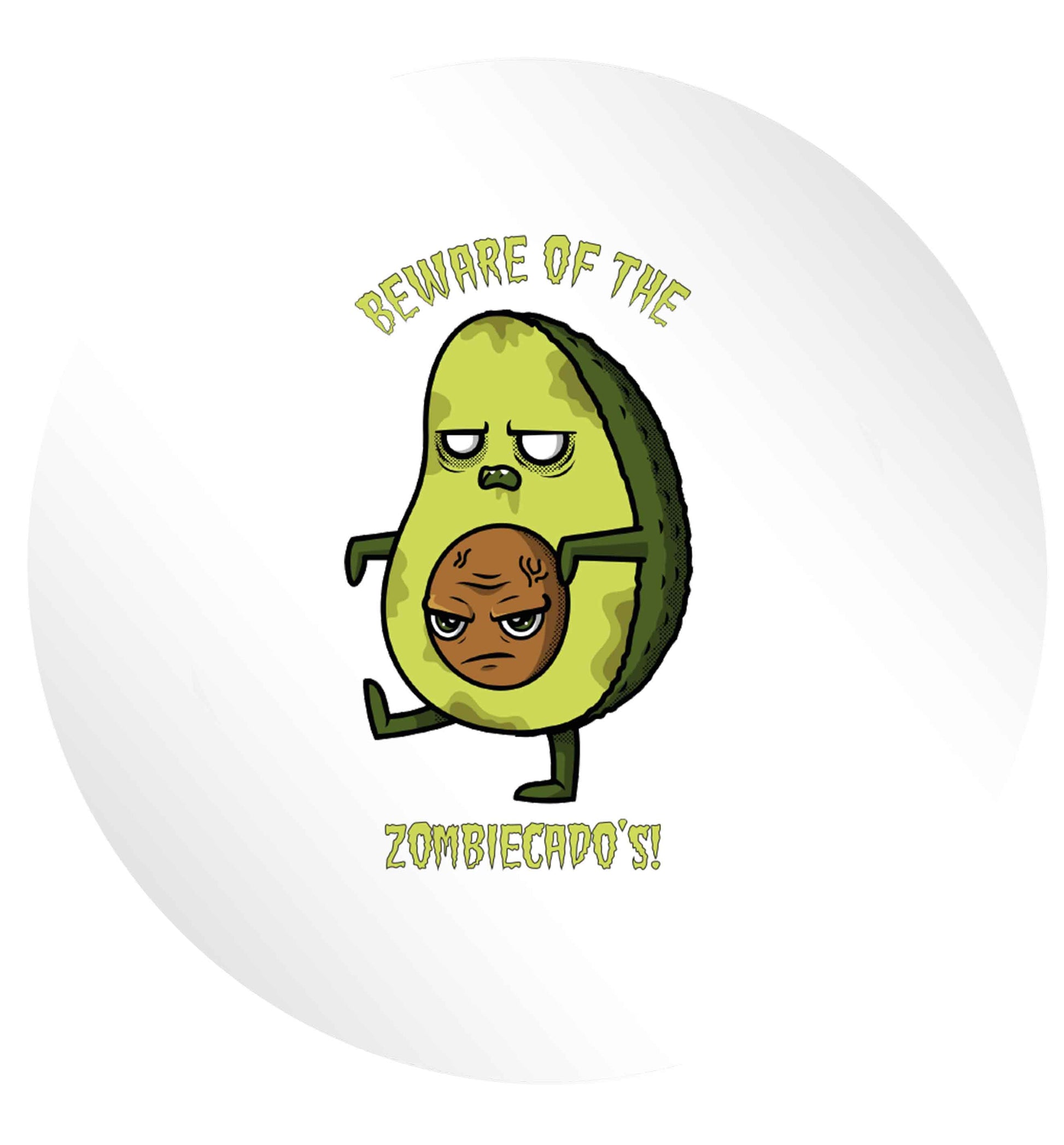 Beware of the zombicado's 24 @ 45mm matt circle stickers