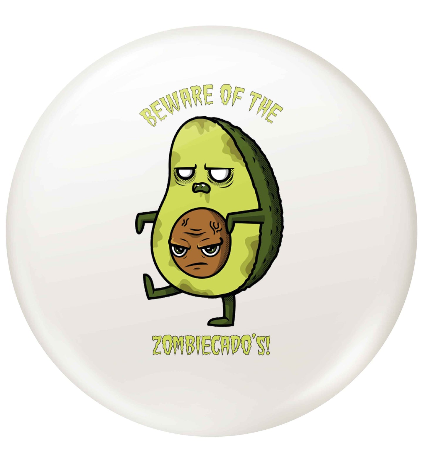 Beware of the zombicado's small 25mm Pin badge