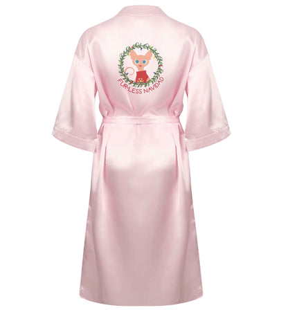 Furr-less navidad  XL/XXL pink ladies dressing gown size 16/18