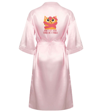 Don't get your tinsel in a tangle XL/XXL pink ladies dressing gown size 16/18