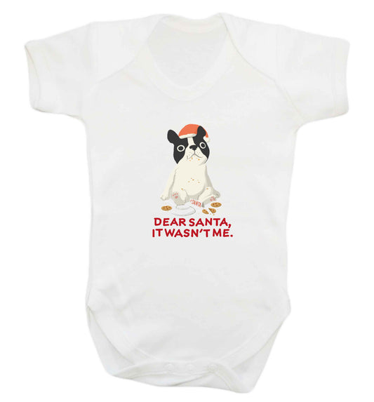 Dear Santa it wasn't me baby vest white 18-24 months