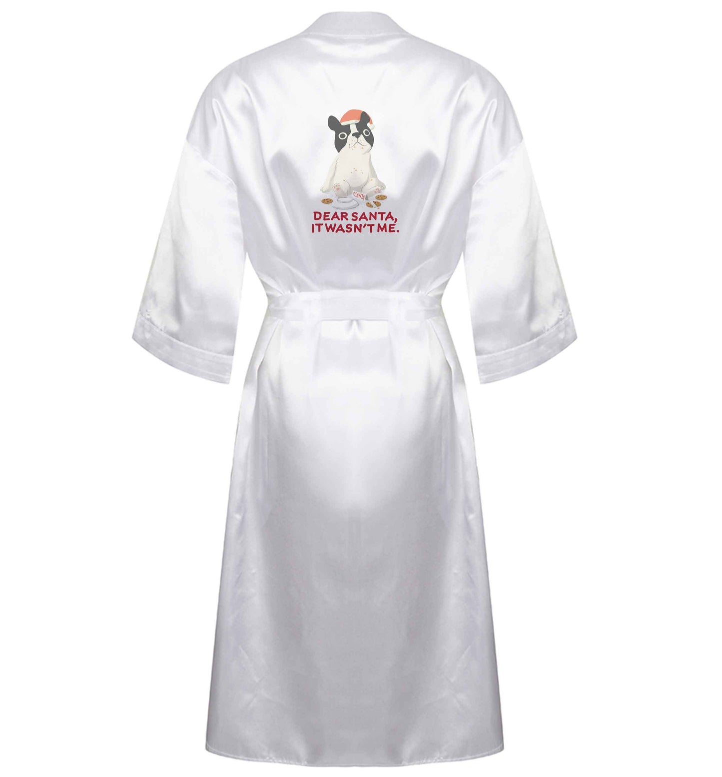 Dear Santa it wasn't me XL/XXL white ladies dressing gown size 16/18