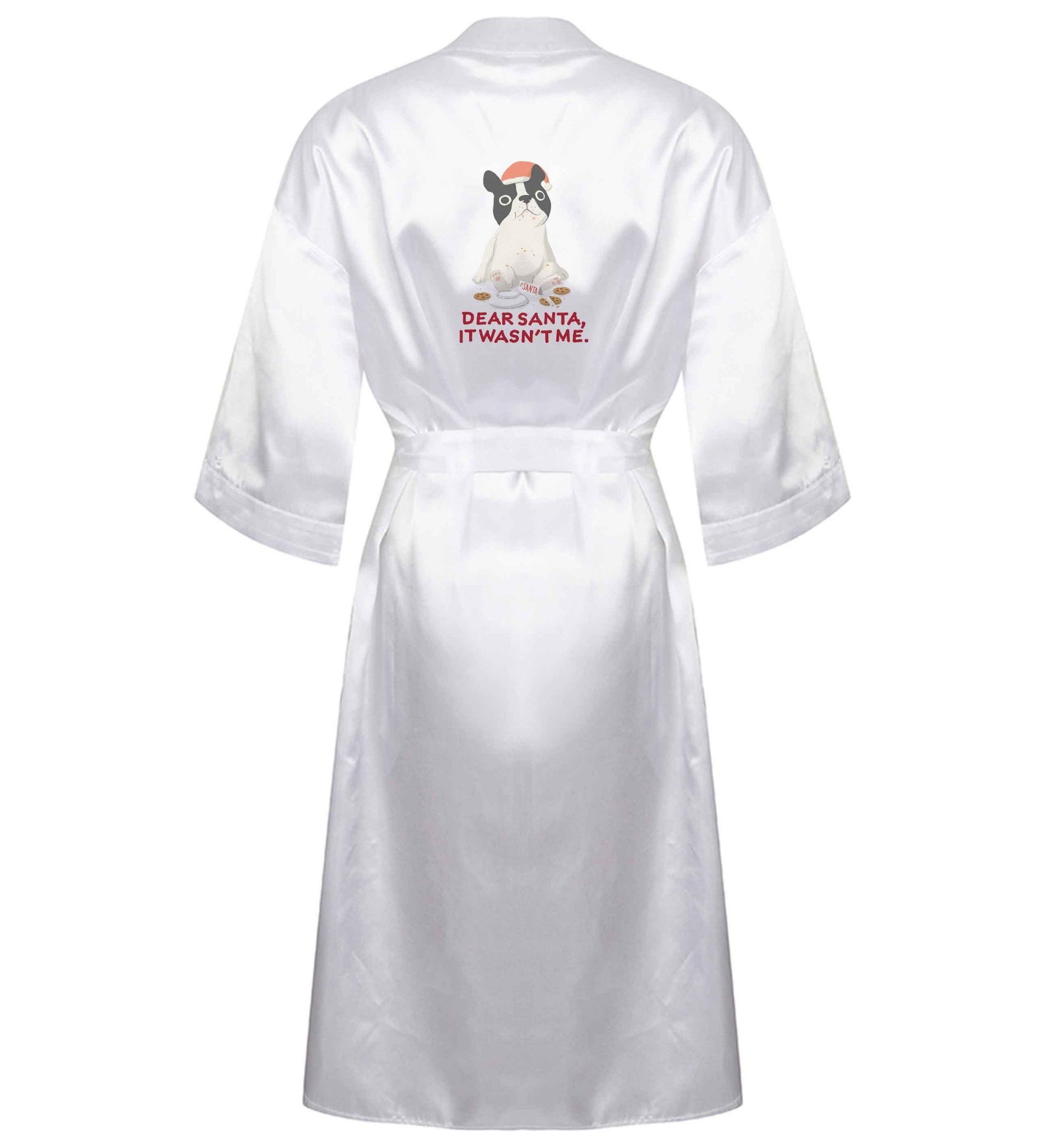 Dear Santa it wasn't me XL/XXL white ladies dressing gown size 16/18
