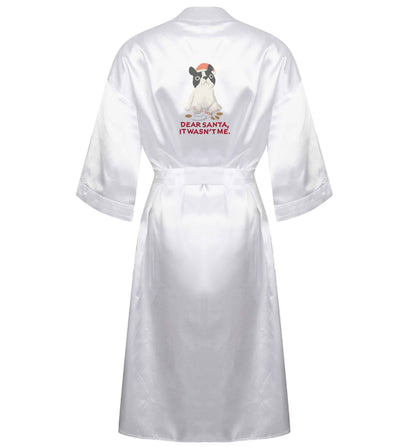 Dear Santa it wasn't me XL/XXL white ladies dressing gown size 16/18