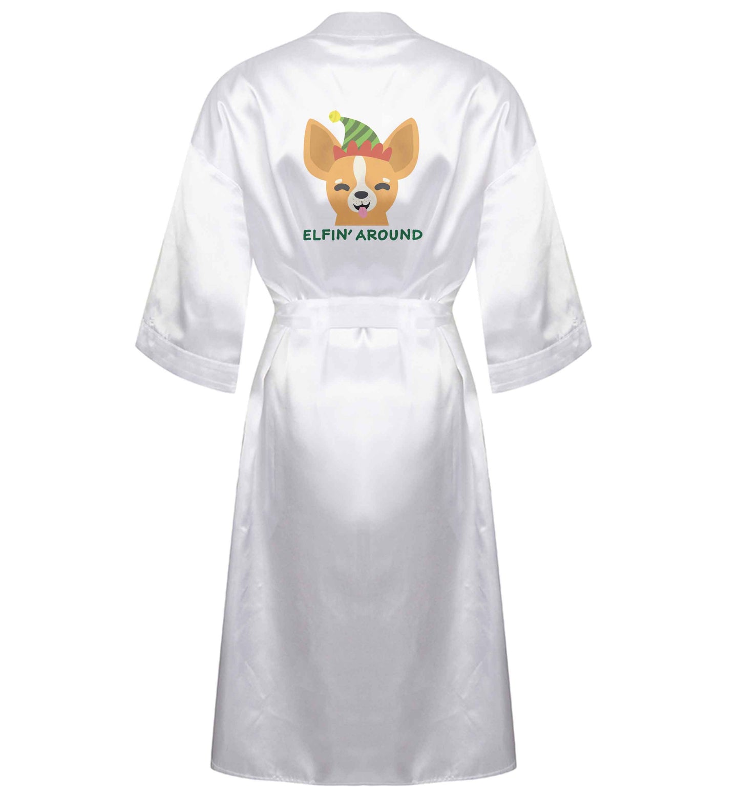 Elfin' around XL/XXL white ladies dressing gown size 16/18