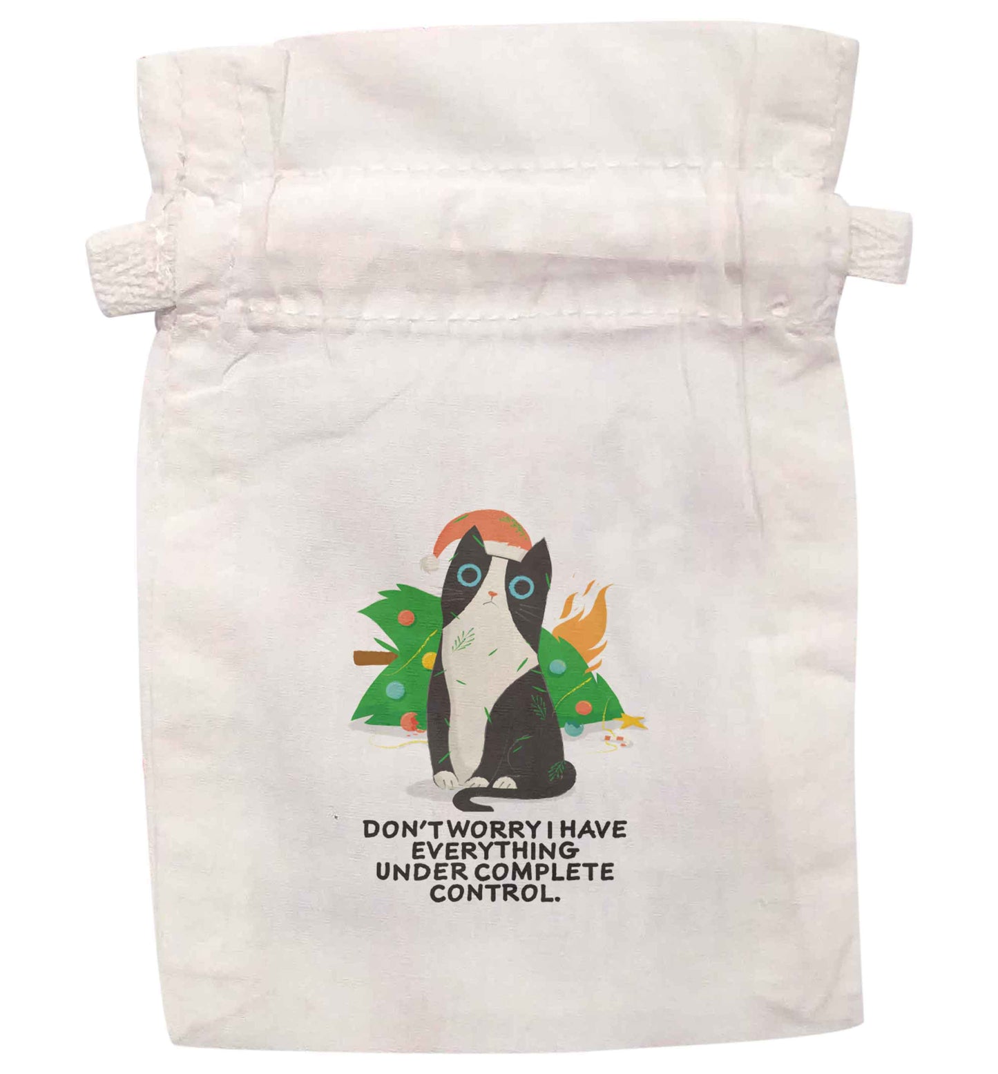 Don't worry I have everything under complete control | XS - L | Pouch / Drawstring bag / Sack | Organic Cotton | Bulk discounts available!