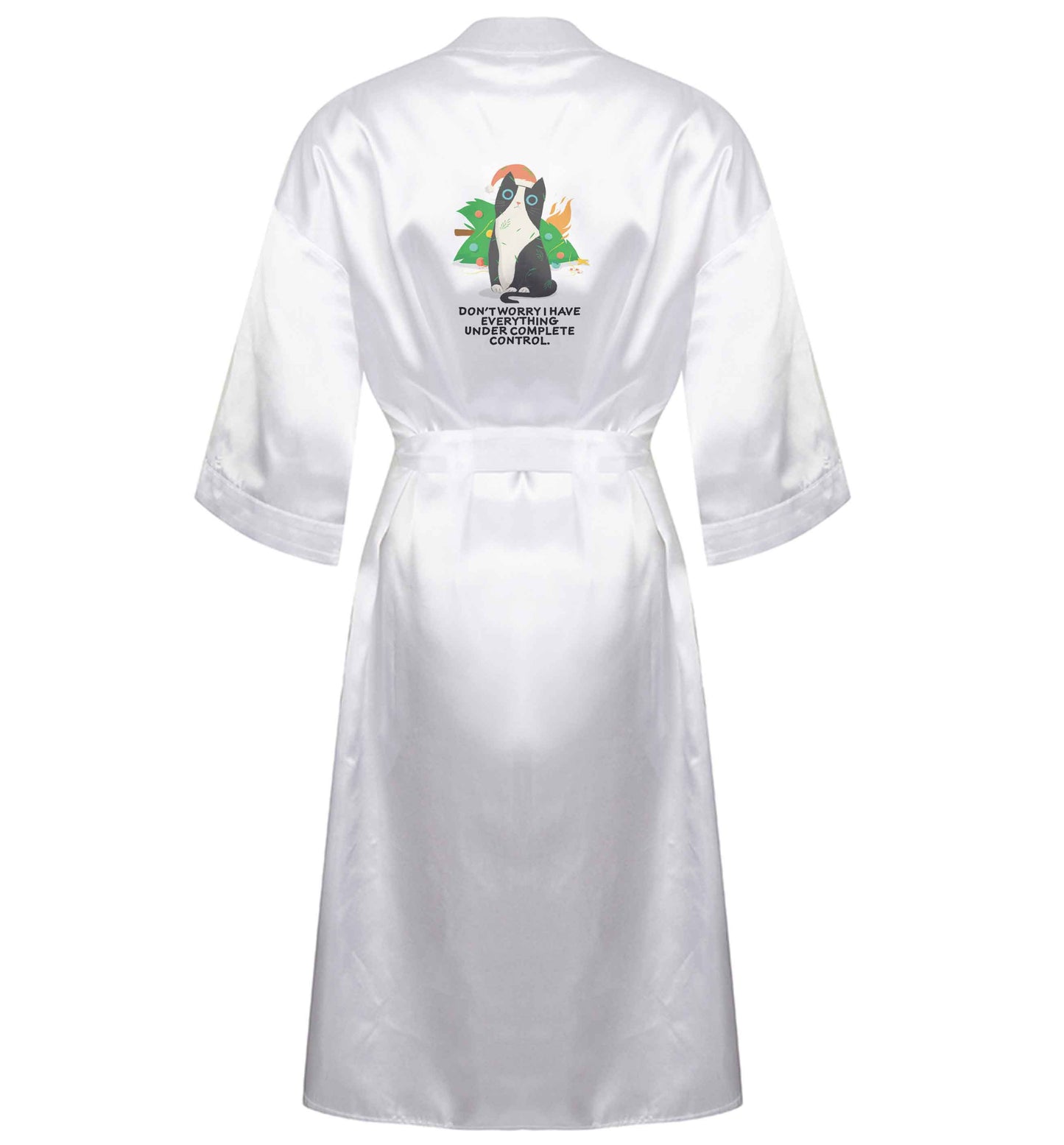 Don't worry I have everything under complete control XL/XXL white ladies dressing gown size 16/18