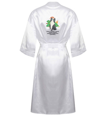 Don't worry I have everything under complete control XL/XXL white ladies dressing gown size 16/18