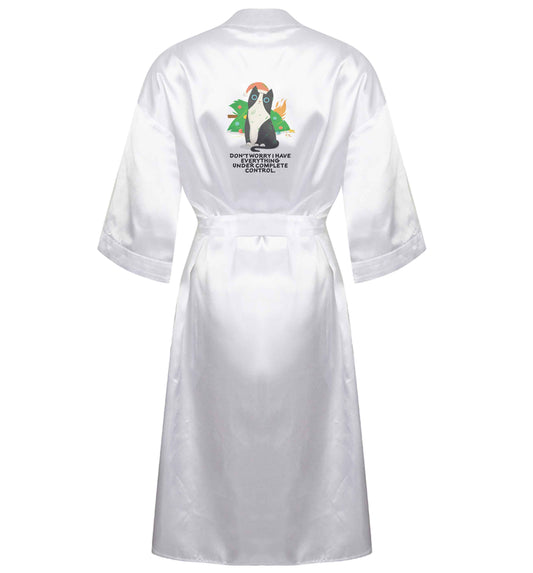 Don't worry I have everything under complete control XL/XXL white ladies dressing gown size 16/18