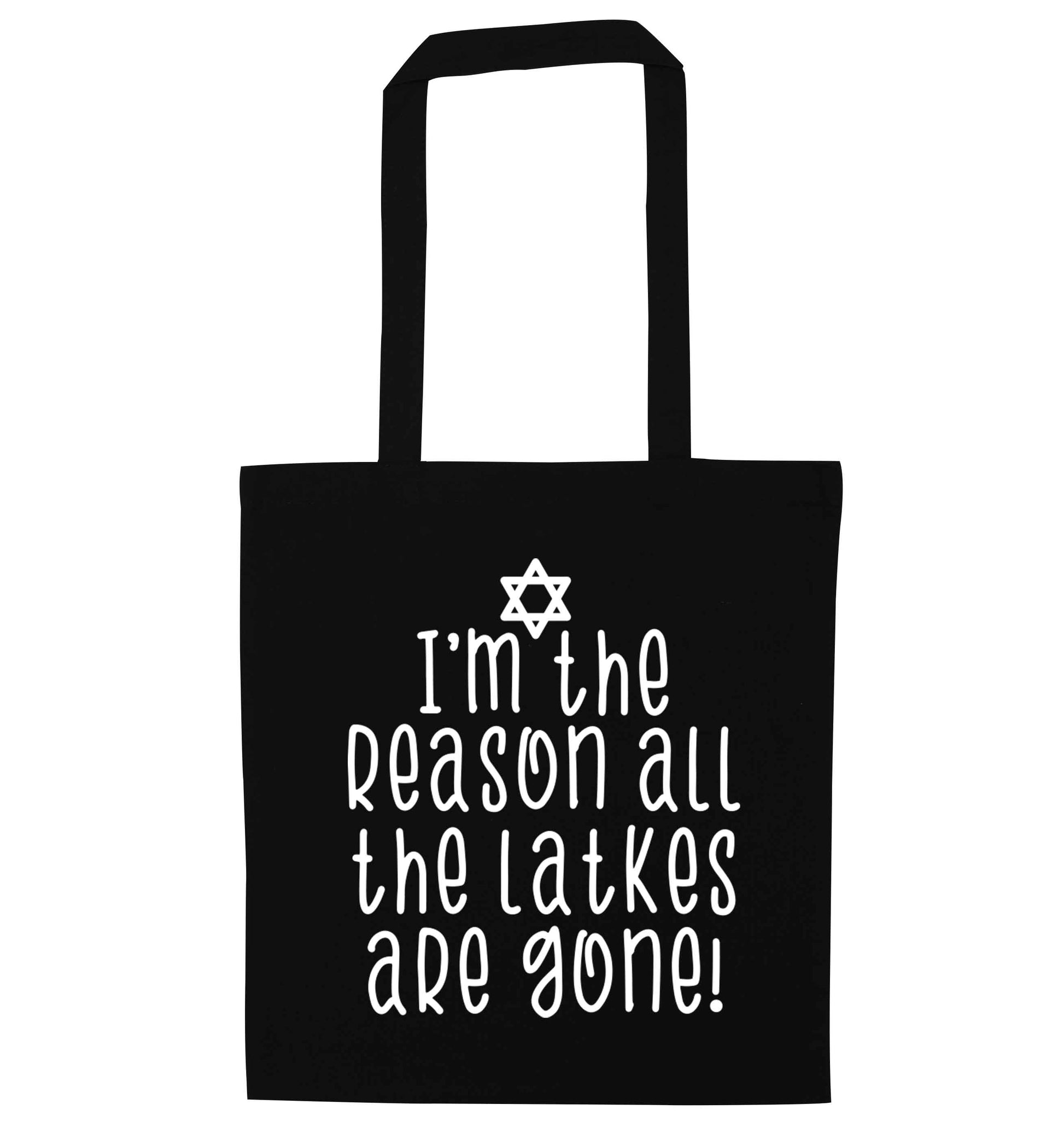 Happy challah days black tote bag