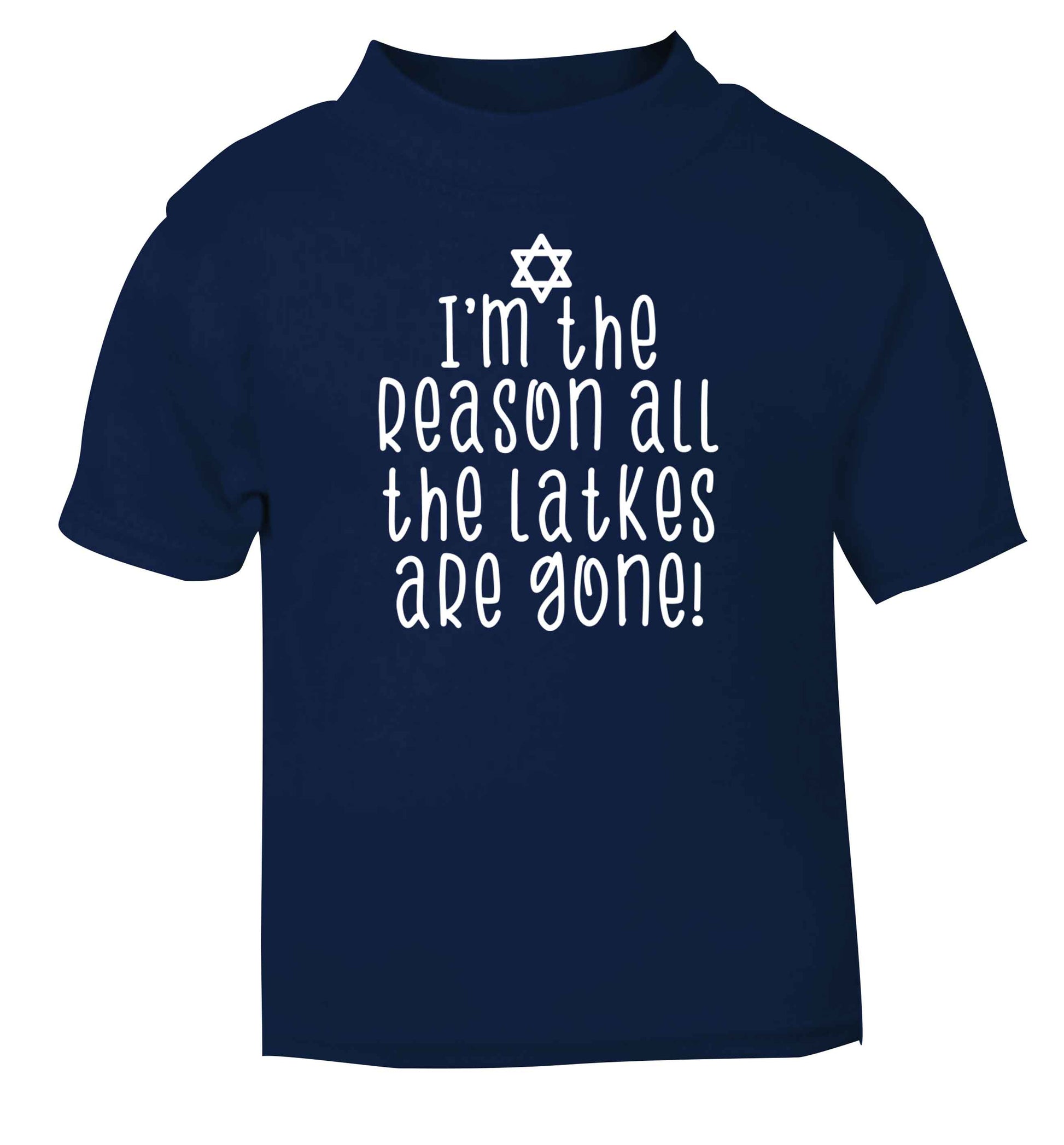 Happy challah days navy baby toddler Tshirt 2 Years