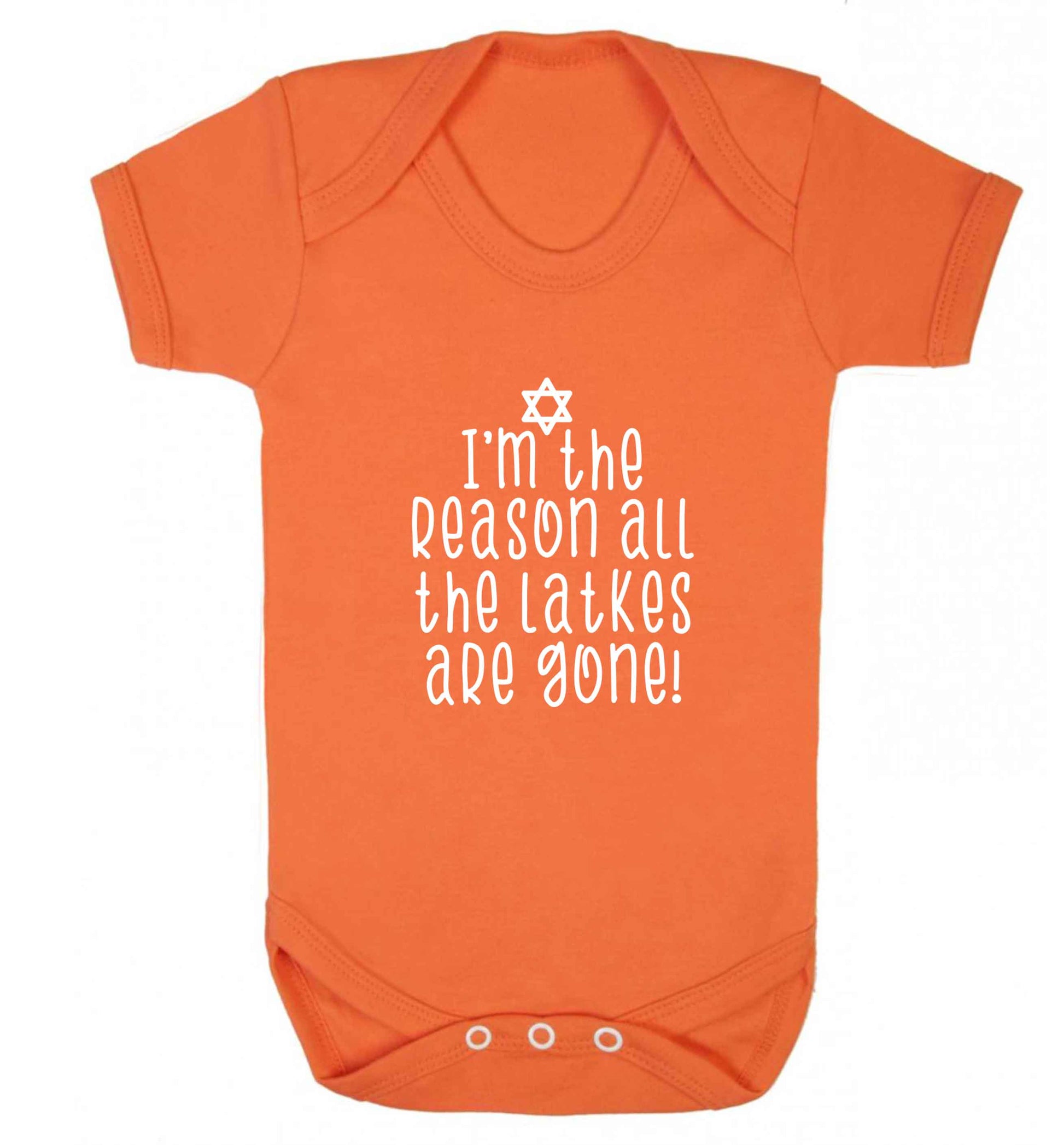 Happy challah days baby vest orange 18-24 months