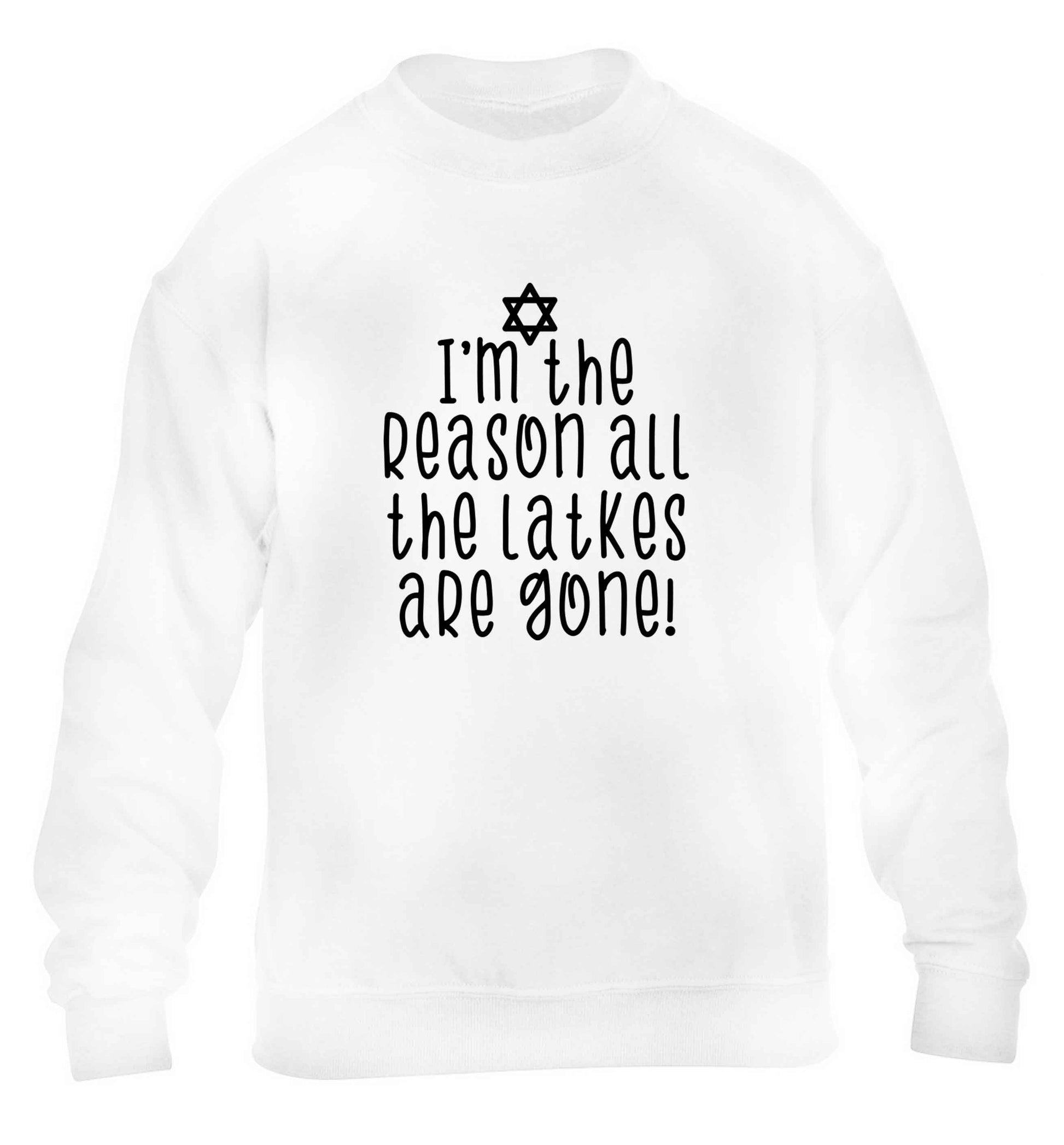 Happy challah days children's white sweater 12-13 Years