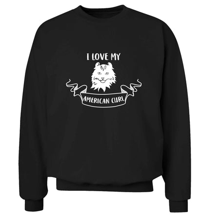 I love my American curl adult's unisex black sweater 2XL