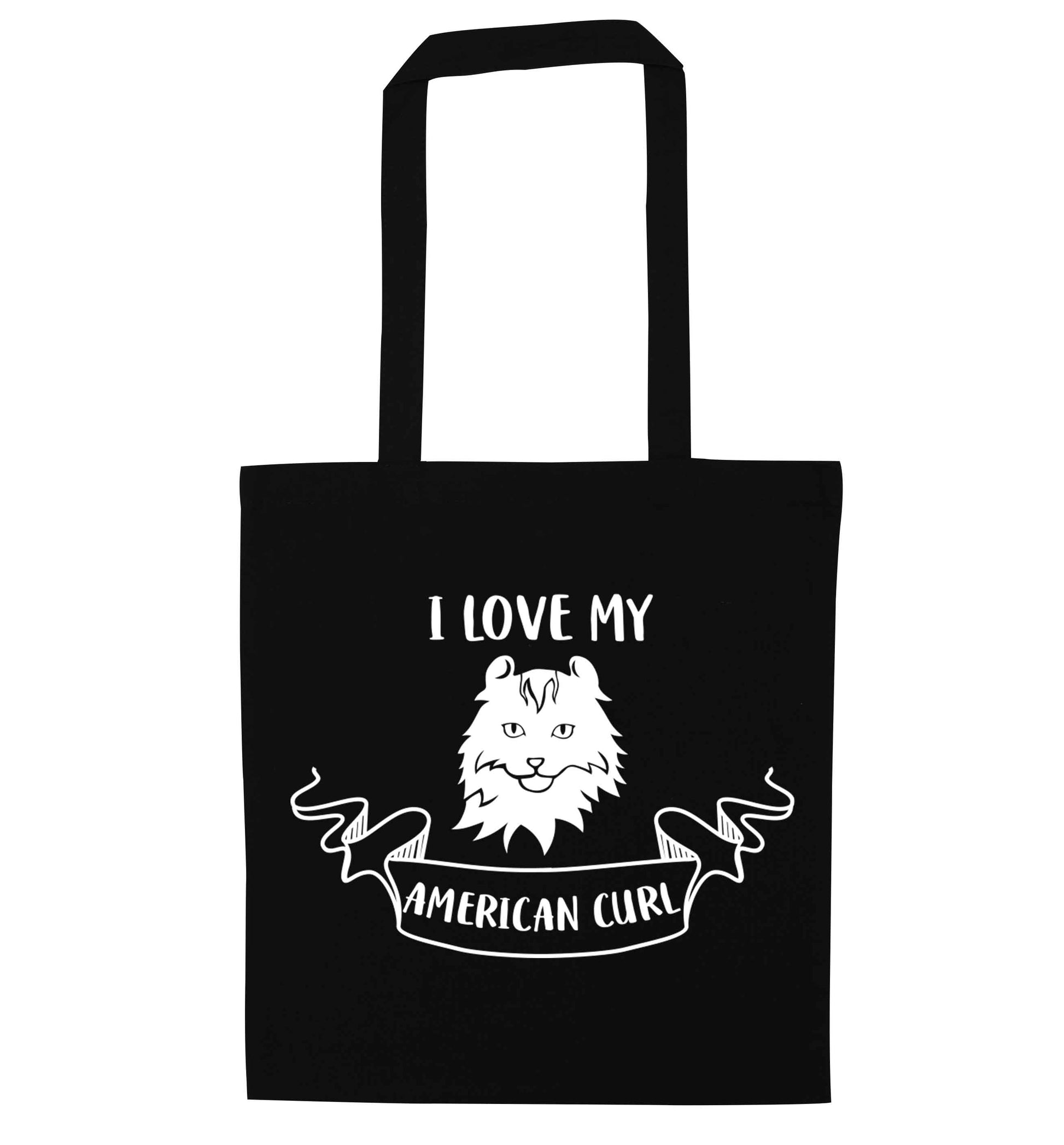 I love my American curl black tote bag