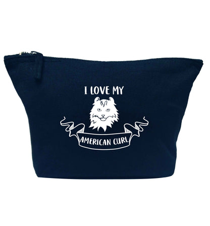 I love my American curl navy makeup bag