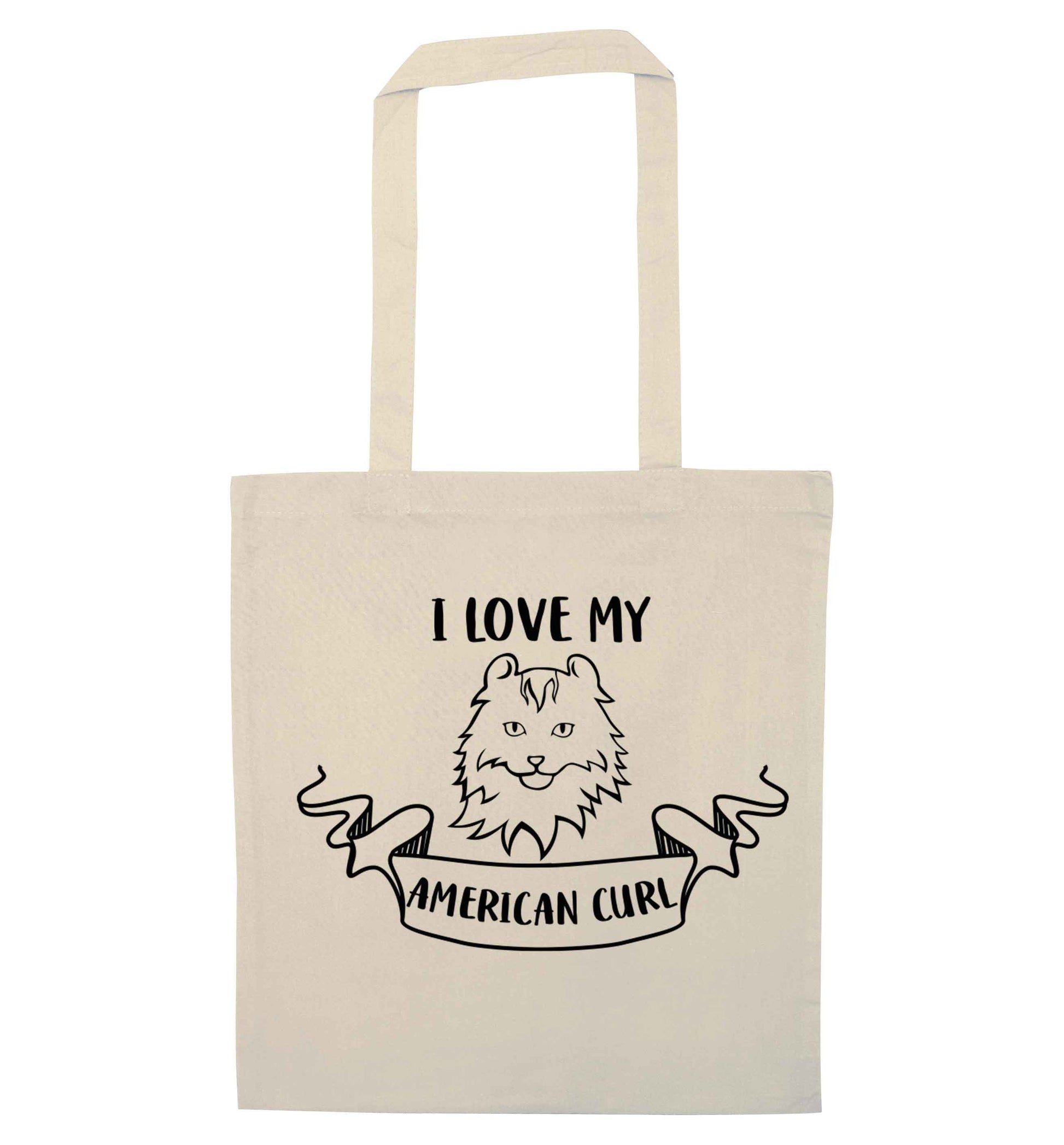 I love my American curl natural tote bag