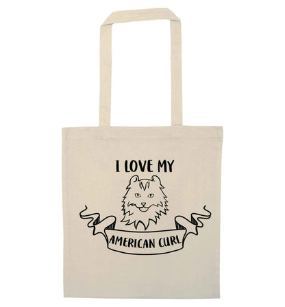 I love my American curl natural tote bag