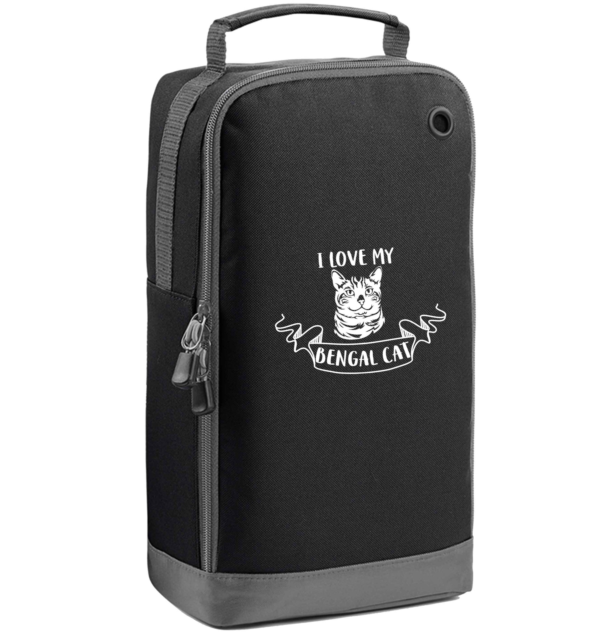 I love my begnal cat black sports shoe bag vertical print