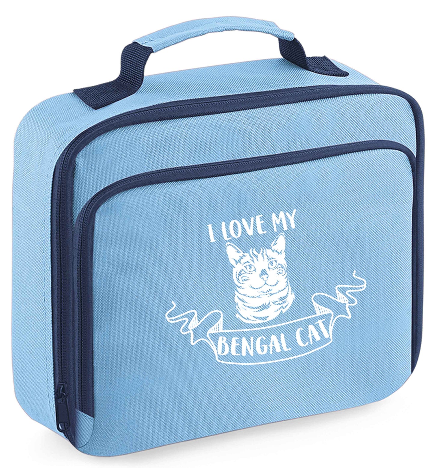 I love my begnal cat insulated blue lunch bag cooler