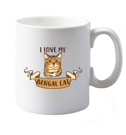 10 oz I love my begnal cat ceramic mug both sides