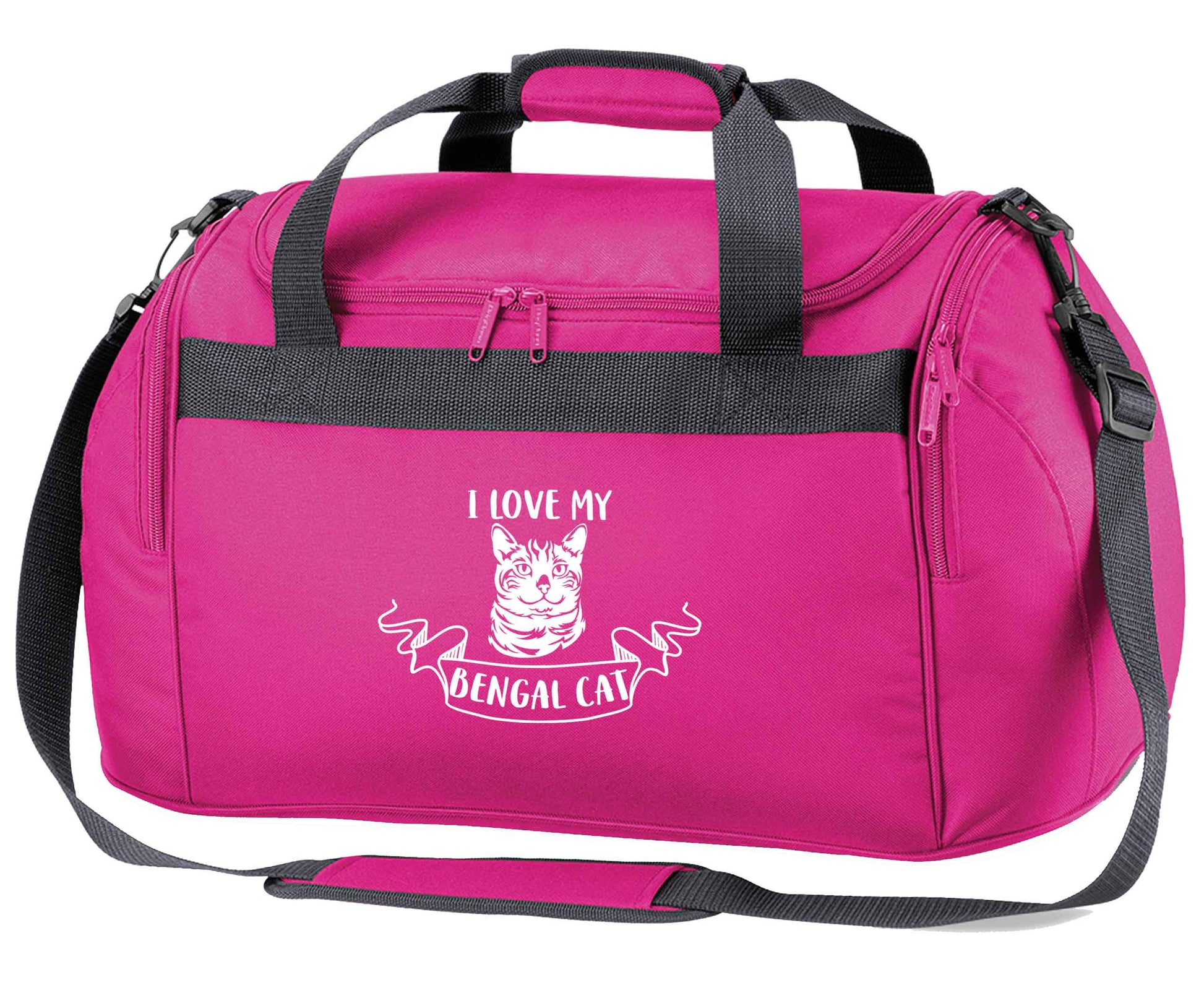I love my begnal cat pink holdall / duffel bag