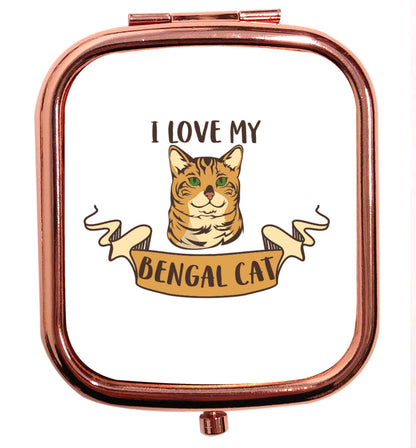 I love my begnal cat rose gold square pocket mirror