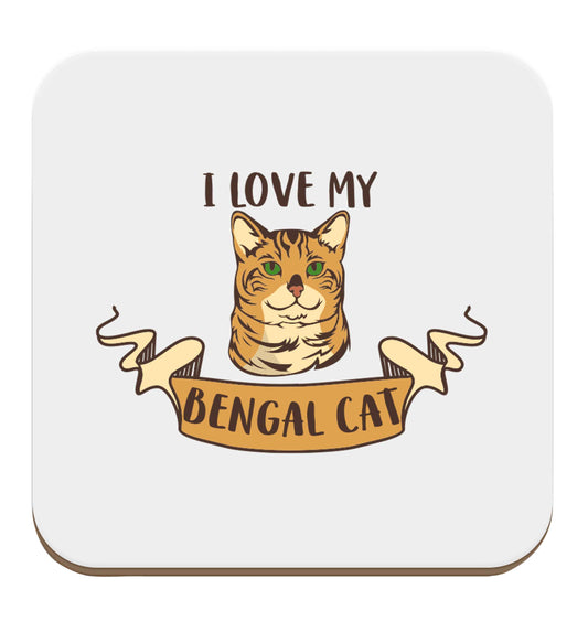 I love my begnal cat set of four coasters