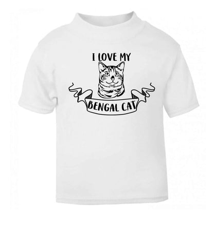 I love my begnal cat baby toddler Tshirt 2 Years