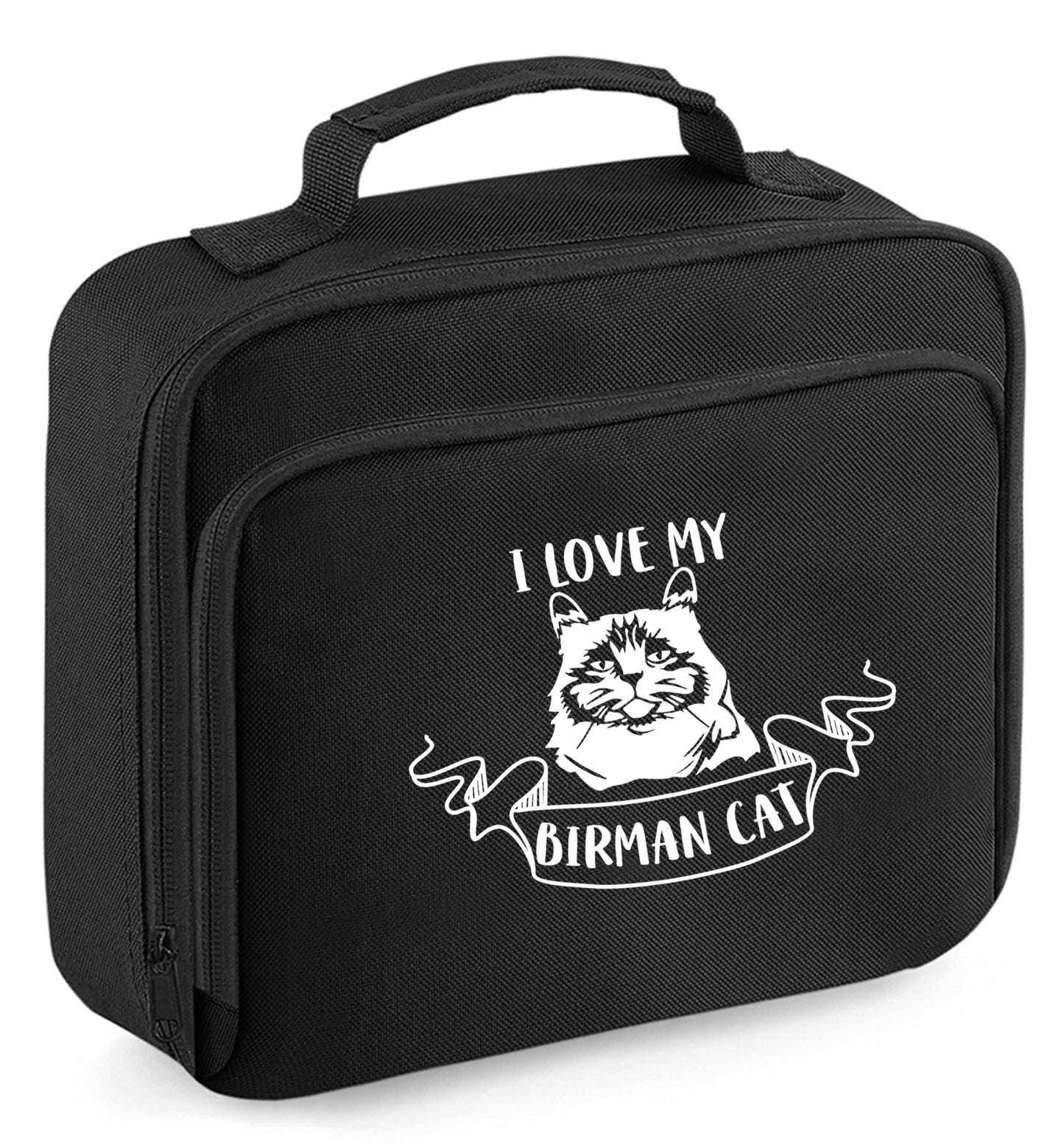 I love my birman cat insulated black lunch bag cooler