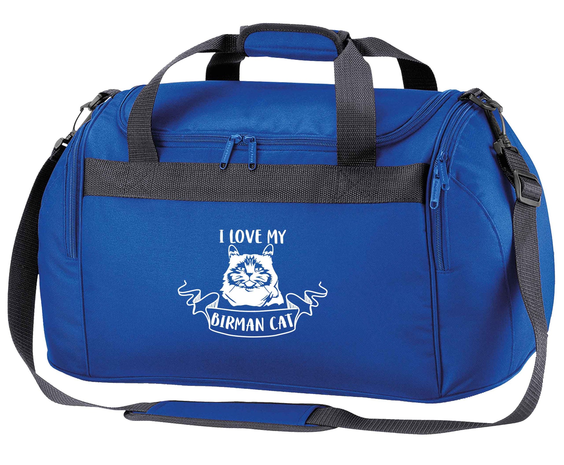 I love my birman cat royal blue holdall / duffel bag