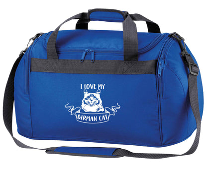 I love my birman cat royal blue holdall / duffel bag