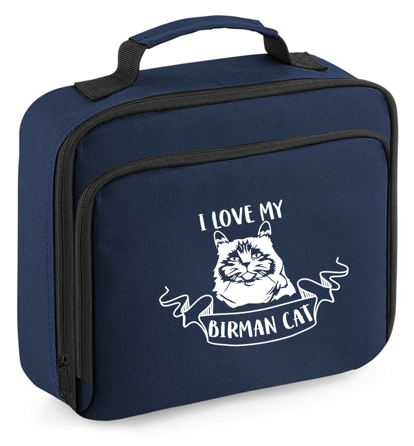 I love my birman cat insulated navy lunch bag cooler