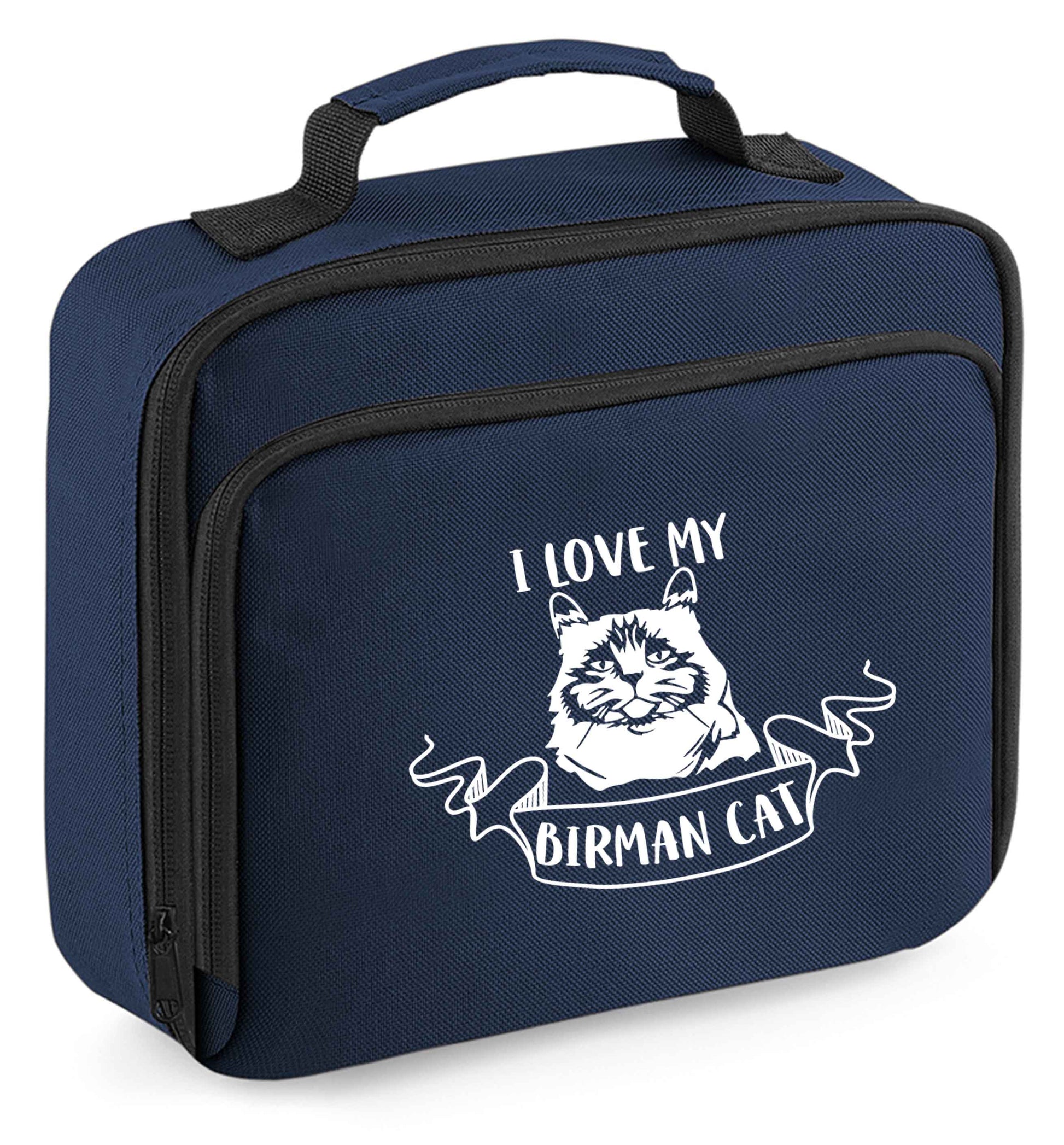 I love my birman cat insulated navy lunch bag cooler