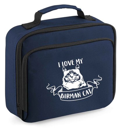 I love my birman cat insulated navy lunch bag cooler