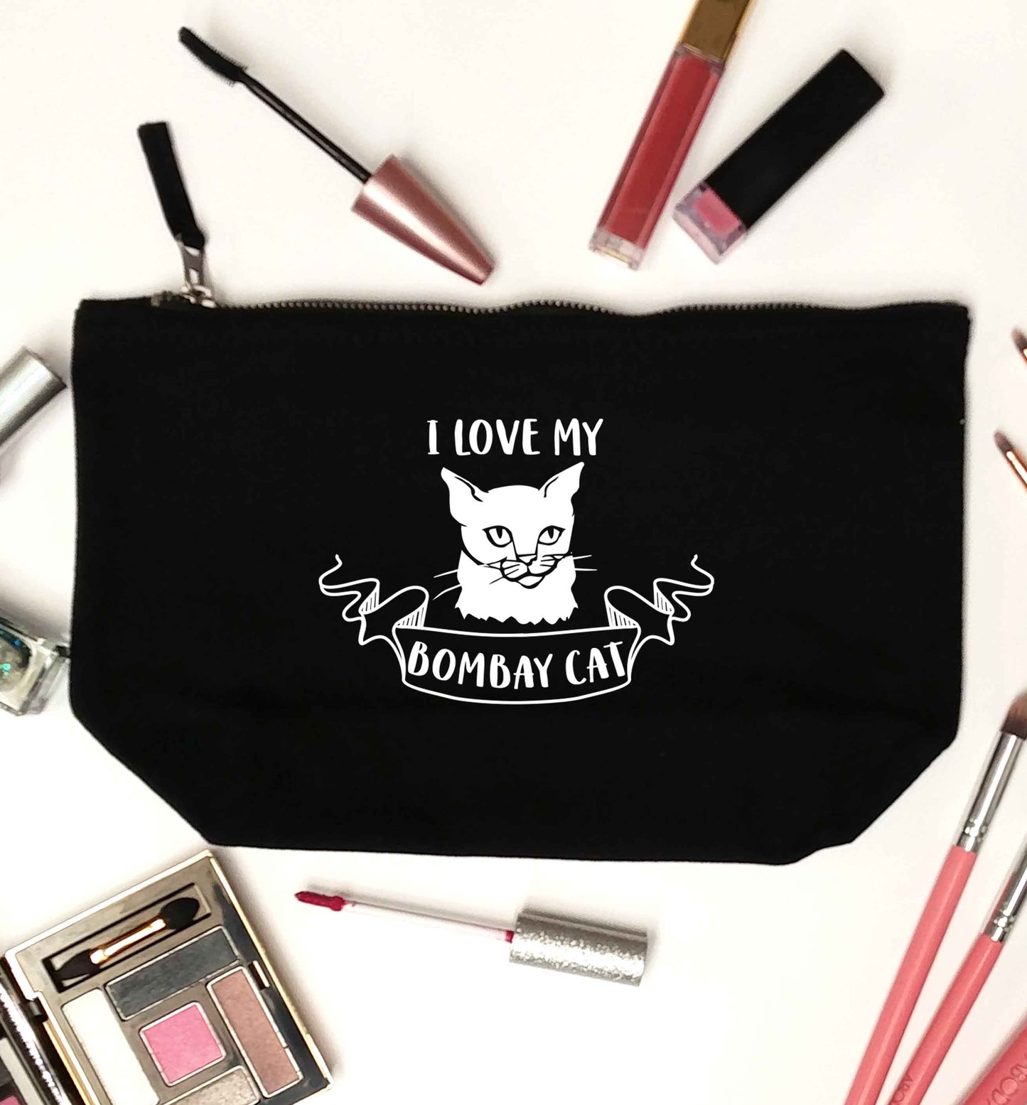 I love my bombay cat black makeup bag