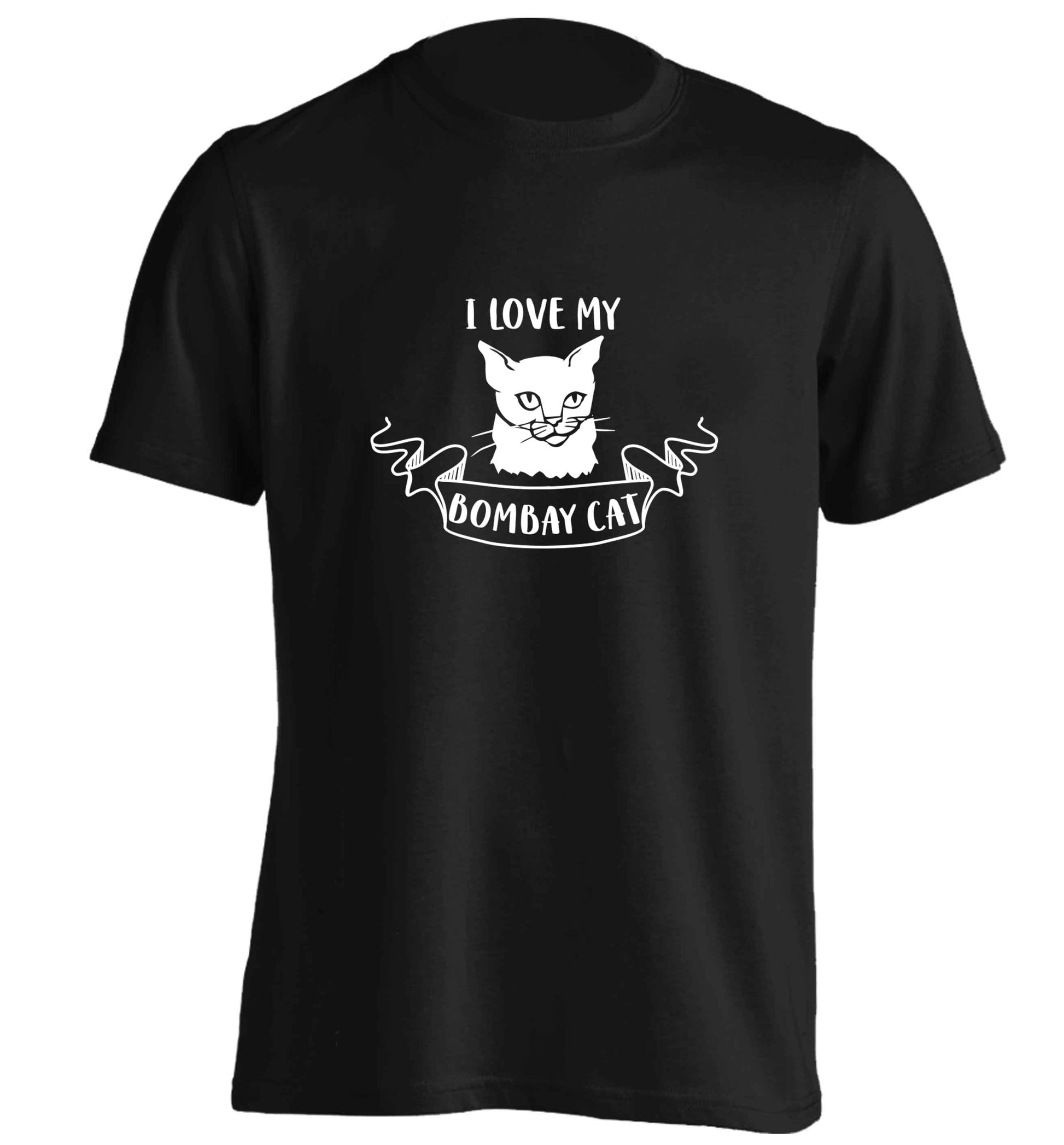 I love my bombay cat adults unisex black Tshirt 2XL