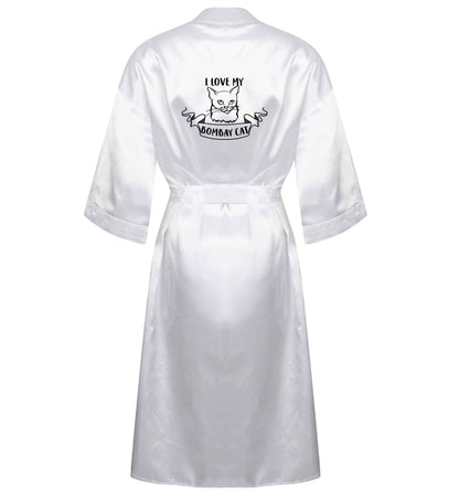 I love my bombay cat XL/XXL white ladies dressing gown size 16/18