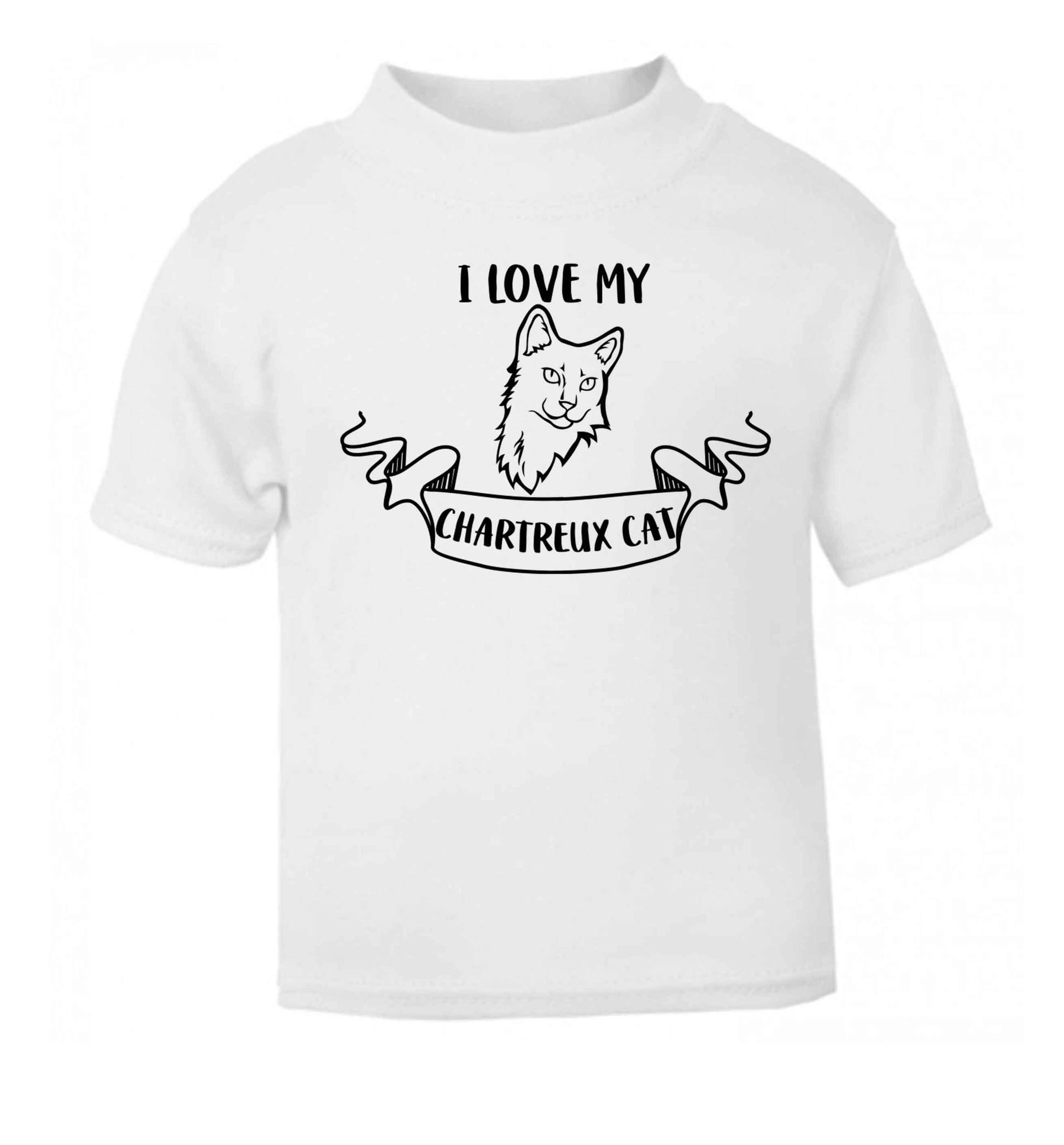 I love my chartreux cat baby toddler Tshirt 2 Years