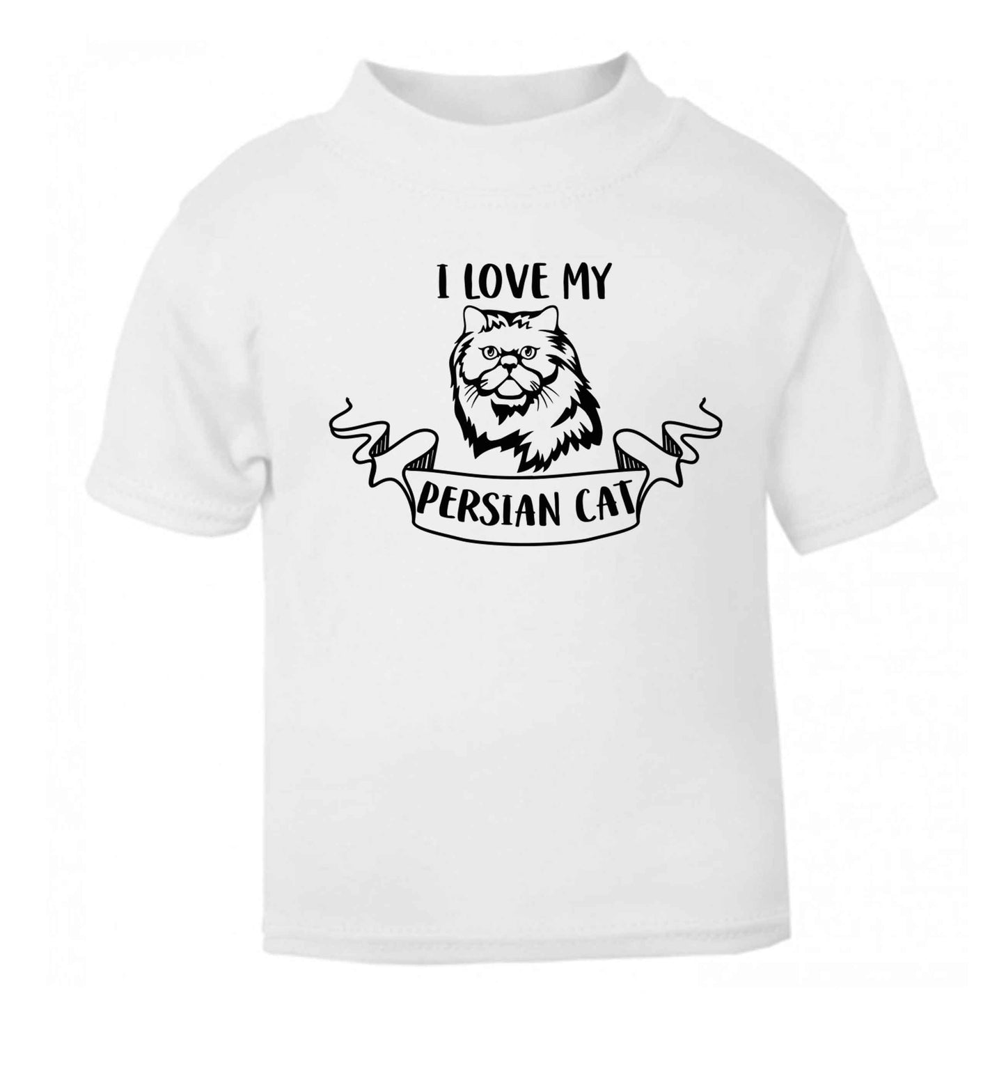 I love my persian cat baby toddler Tshirt 2 Years