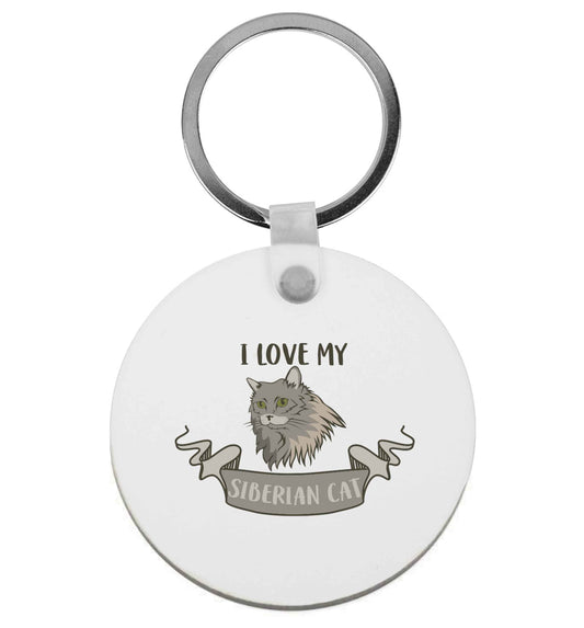 I love my siberian cat | Keyring