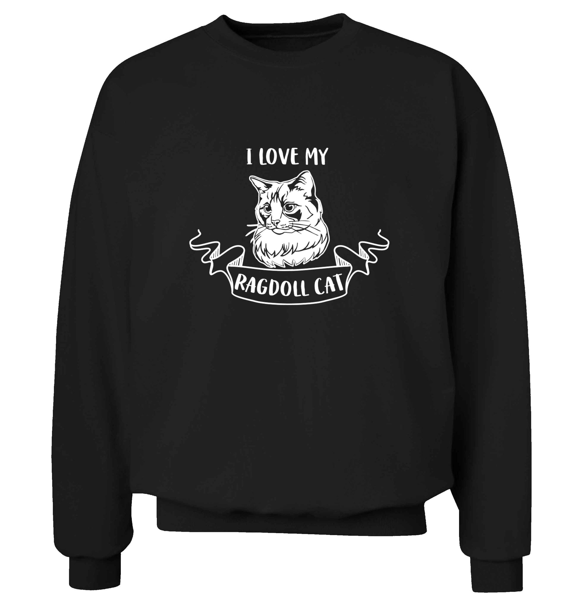 I love my ragdoll cat adult's unisex black sweater 2XL