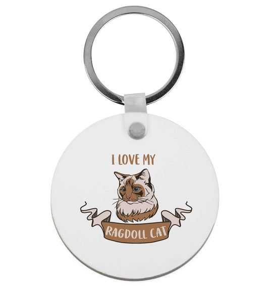 I love my ragdoll cat | Keyring
