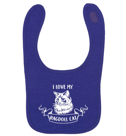 I love my ragdoll cat | baby bib